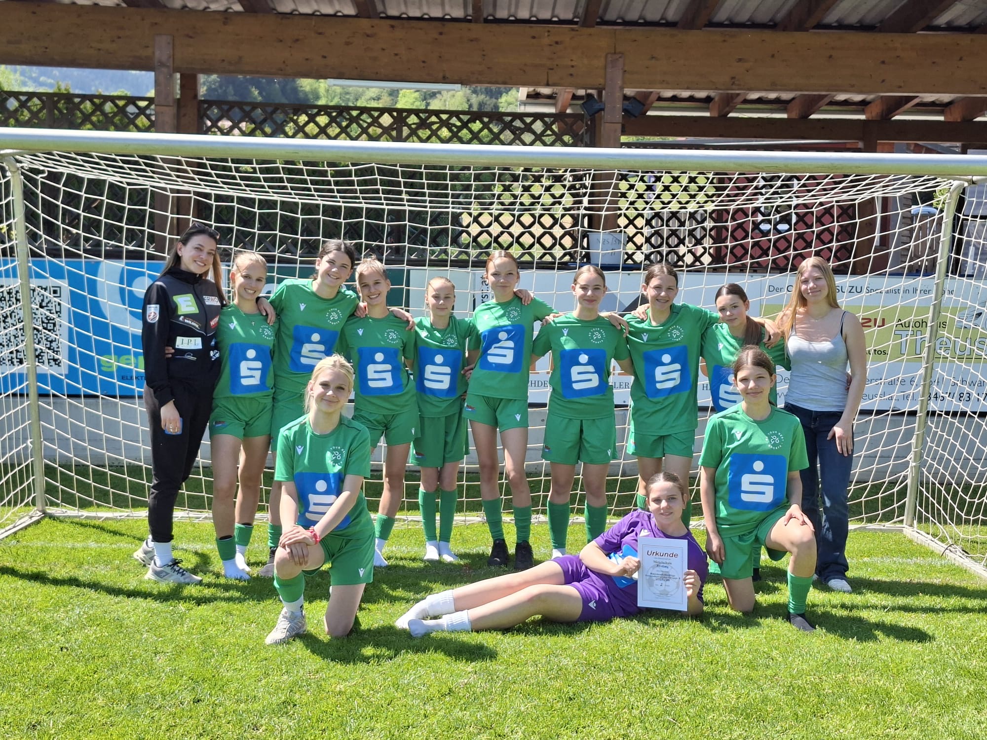 Vize-Bezirksmeisterinnen der Mädchenfußballliga